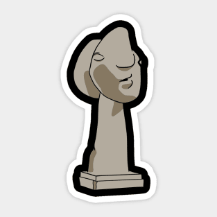 Sculpture Minimal Artwork Sticker